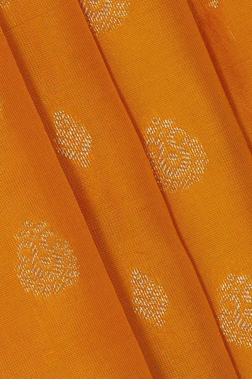 Image of Orange South Silk Saree