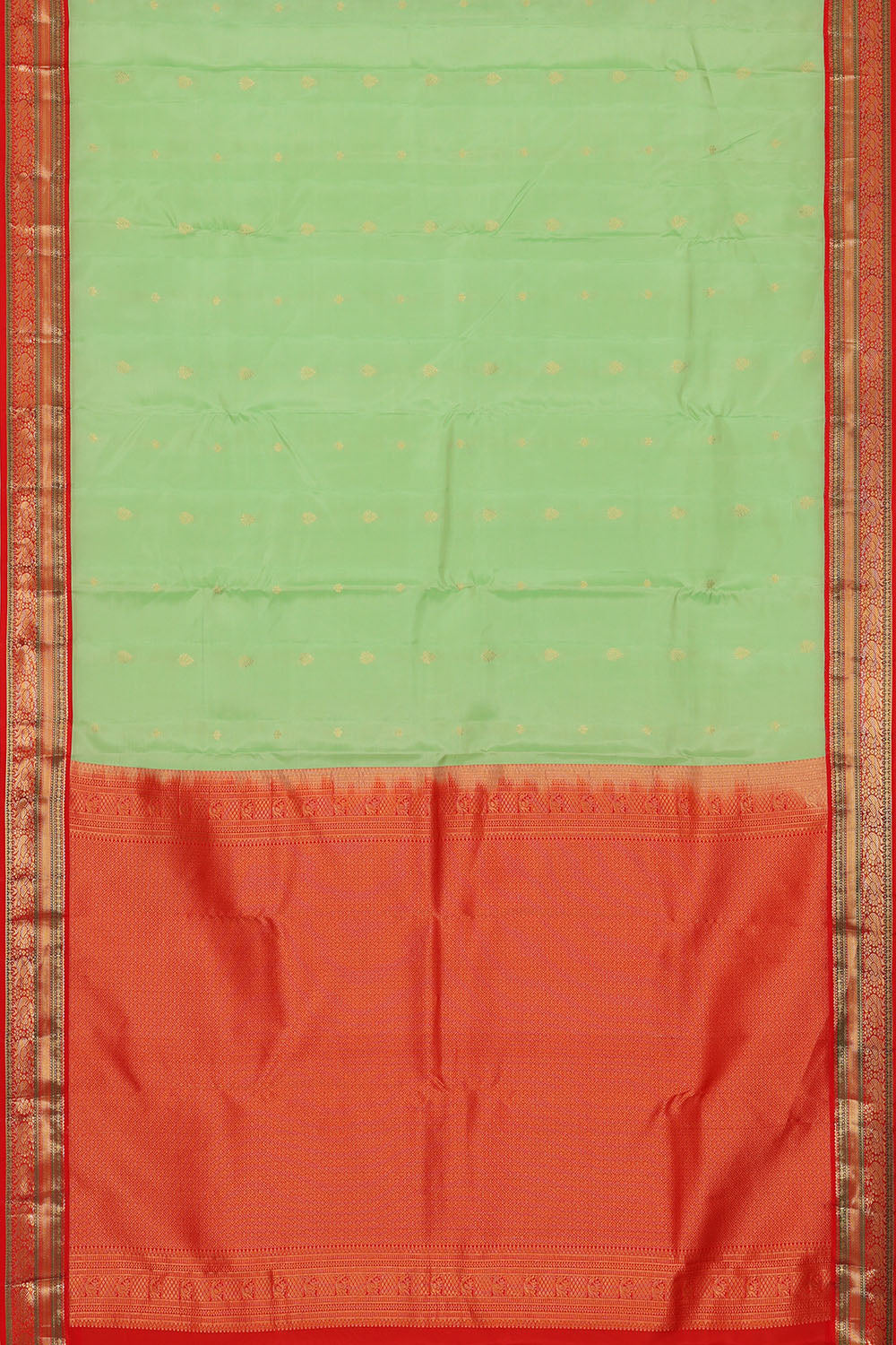Image of Sea-Green South Silk Saree