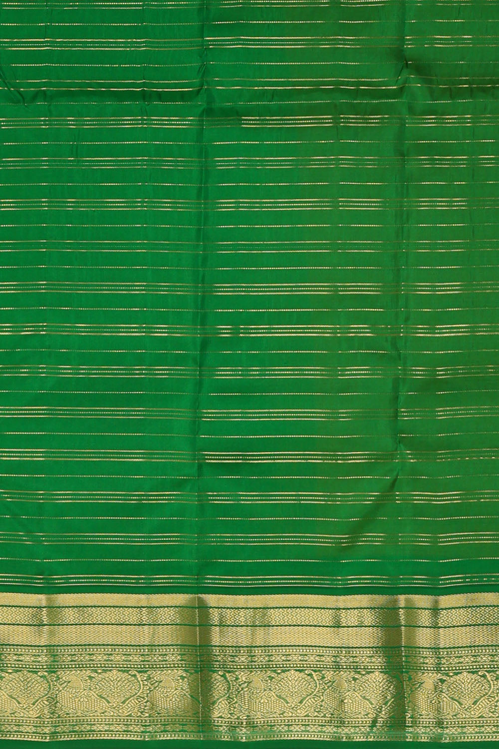 Image of Orange South Silk Kattam Saree