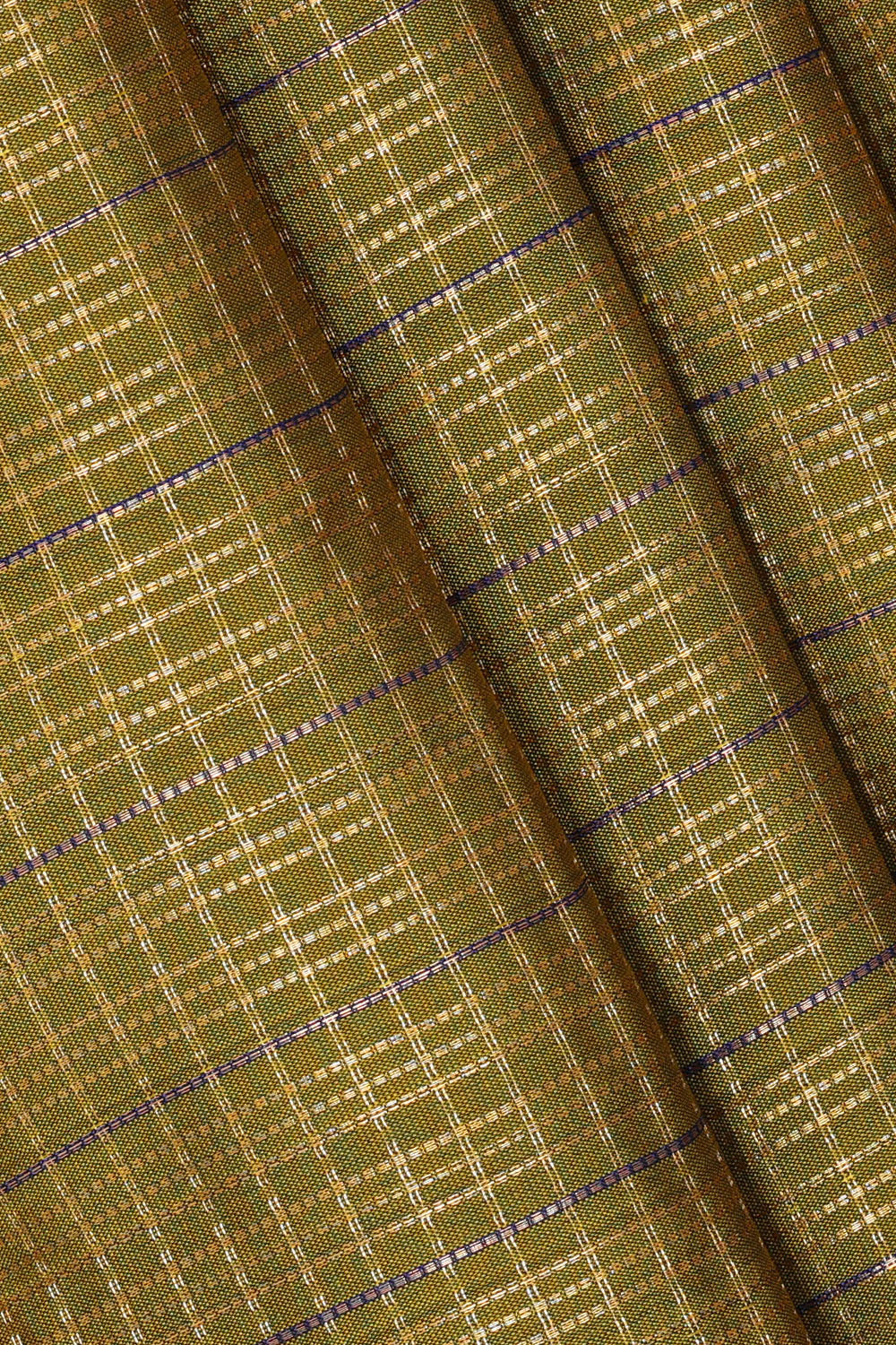 Image of Brass-Yellow South Silk Saree