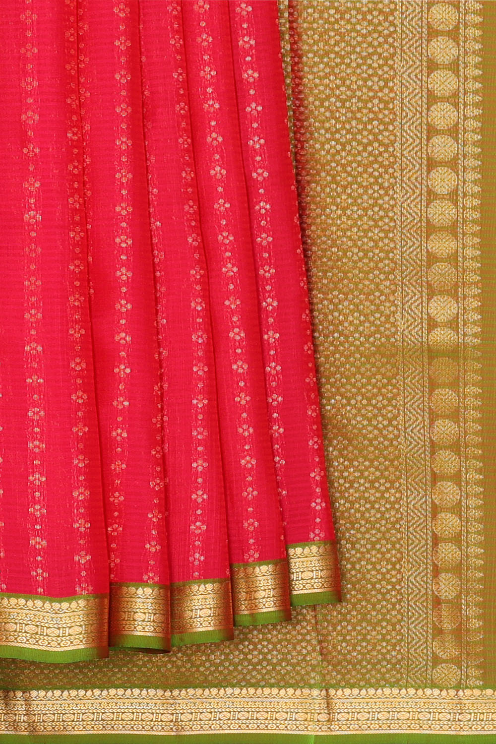 Image of Red South Silk Saree
