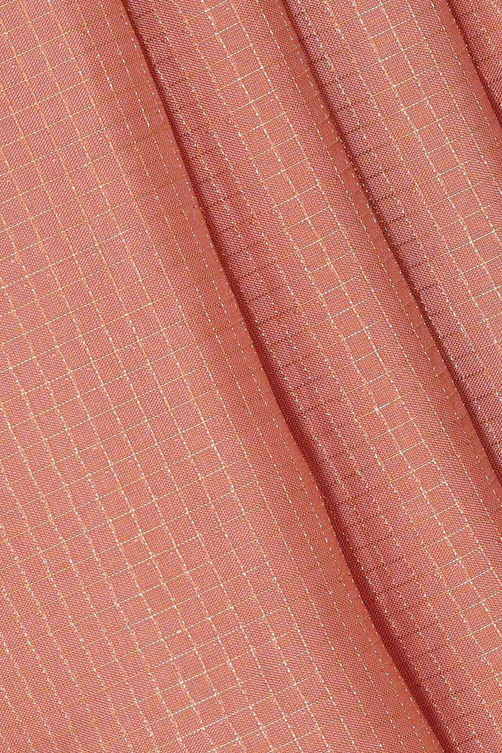 Image of Pastel-Peach South Silk Kattam Saree