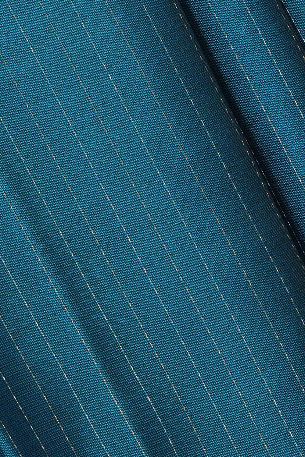 Image of Teal-Blue South Silk Saree