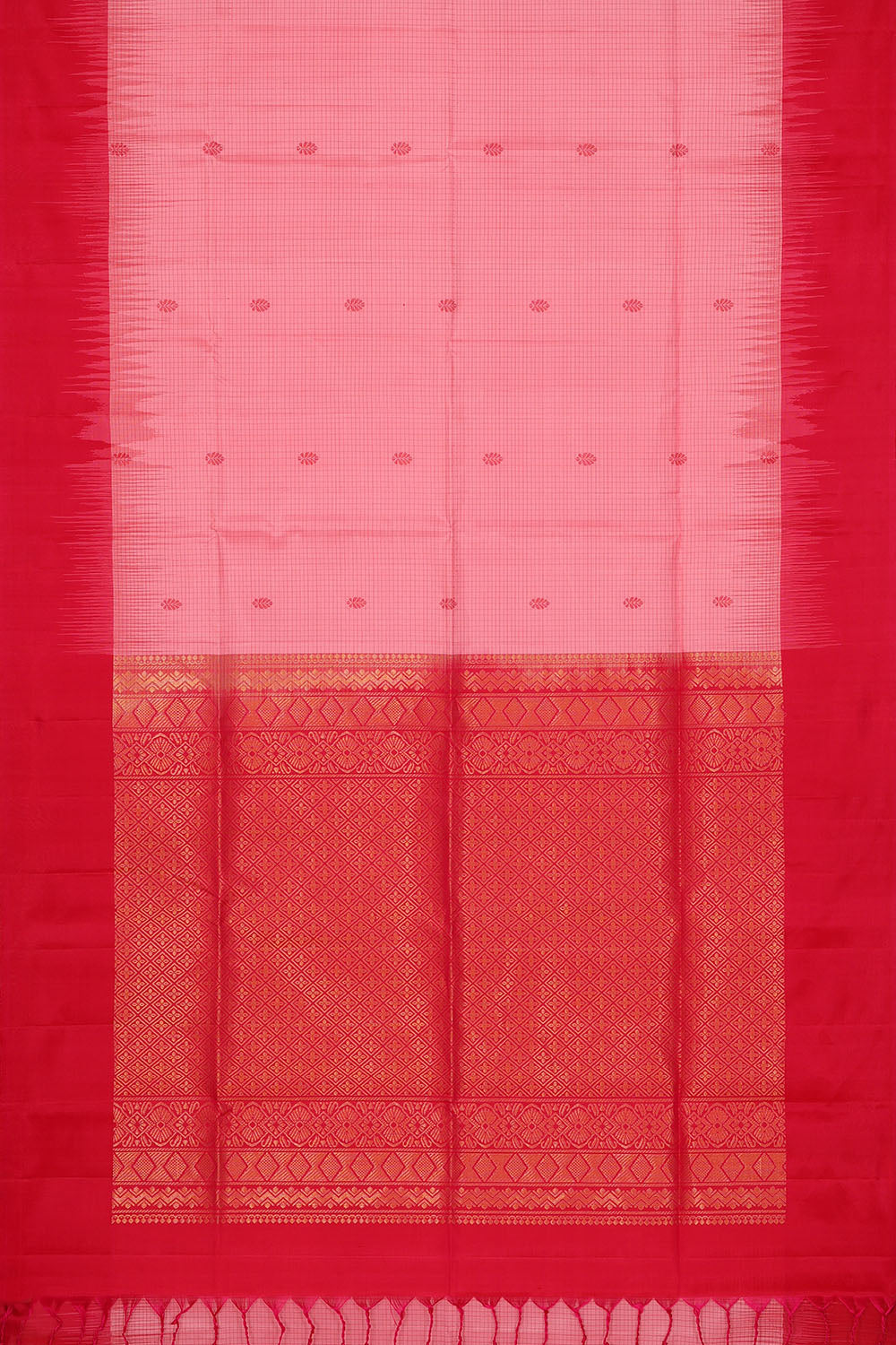 Image of Lotus-Pink South Silk Saree