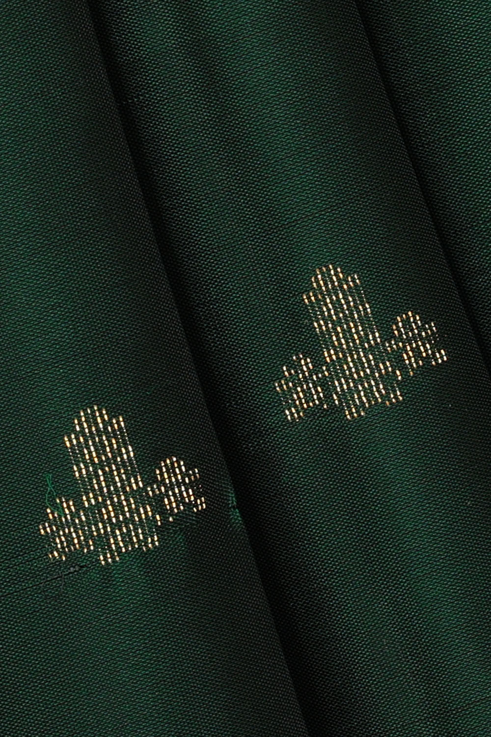 Image of Bottle-Green South Silk Saree