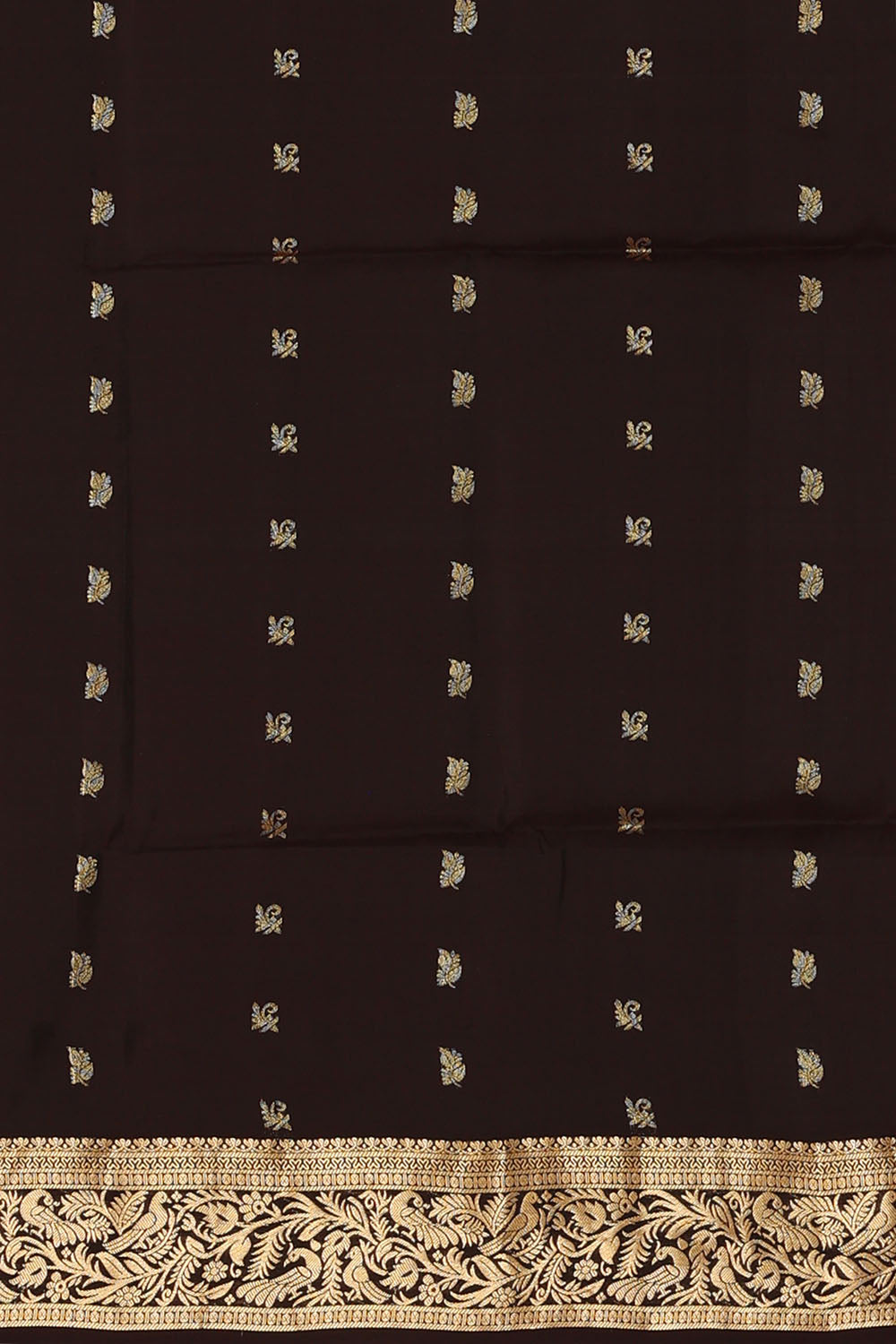 Image of Teal-Green South Silk Saree