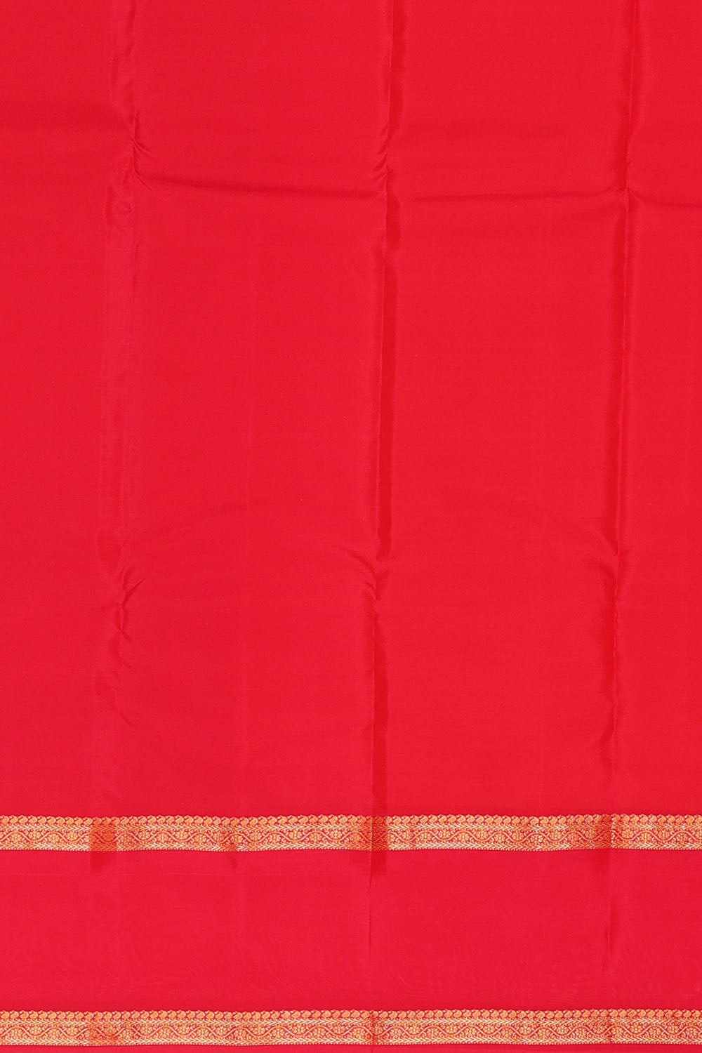 Image of Orange South Silk Saree