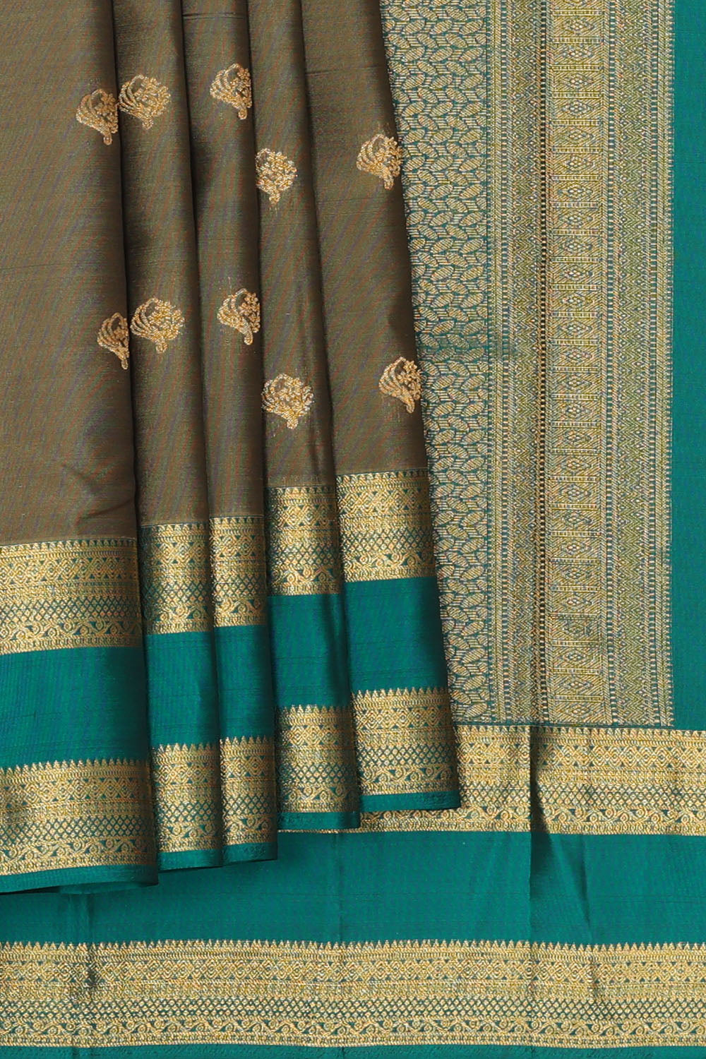 Image of Grey South Silk Saree