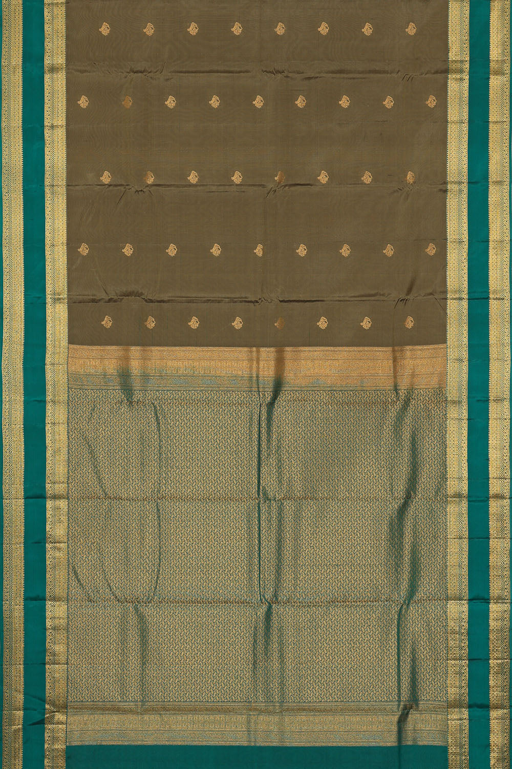 Image of Grey South Silk Saree