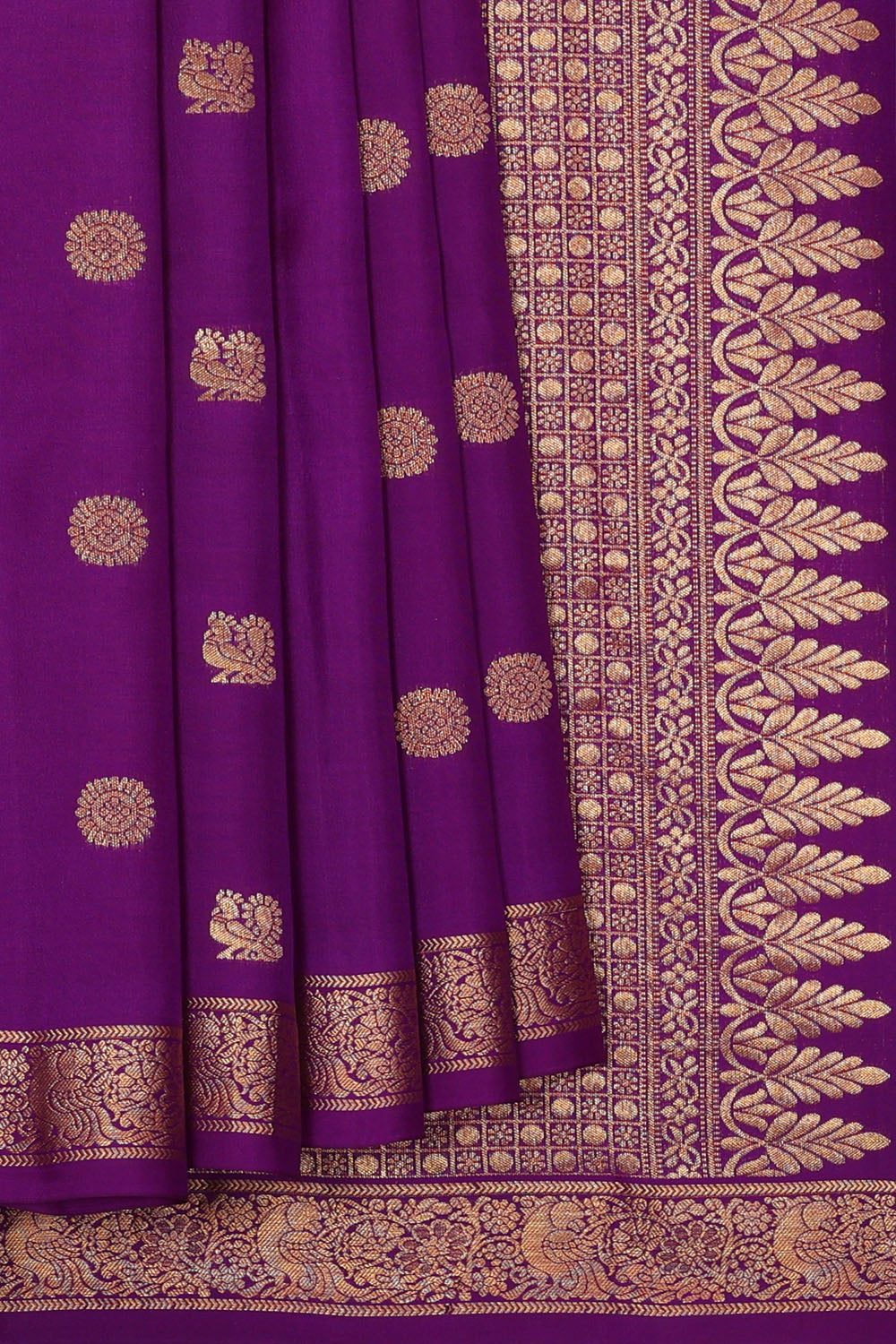 Image of Purple South Silk Saree