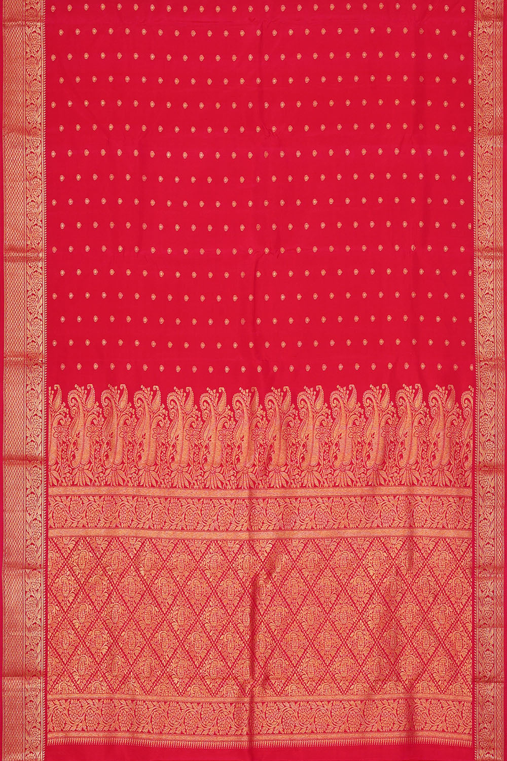 Image of Red South Silk Saree