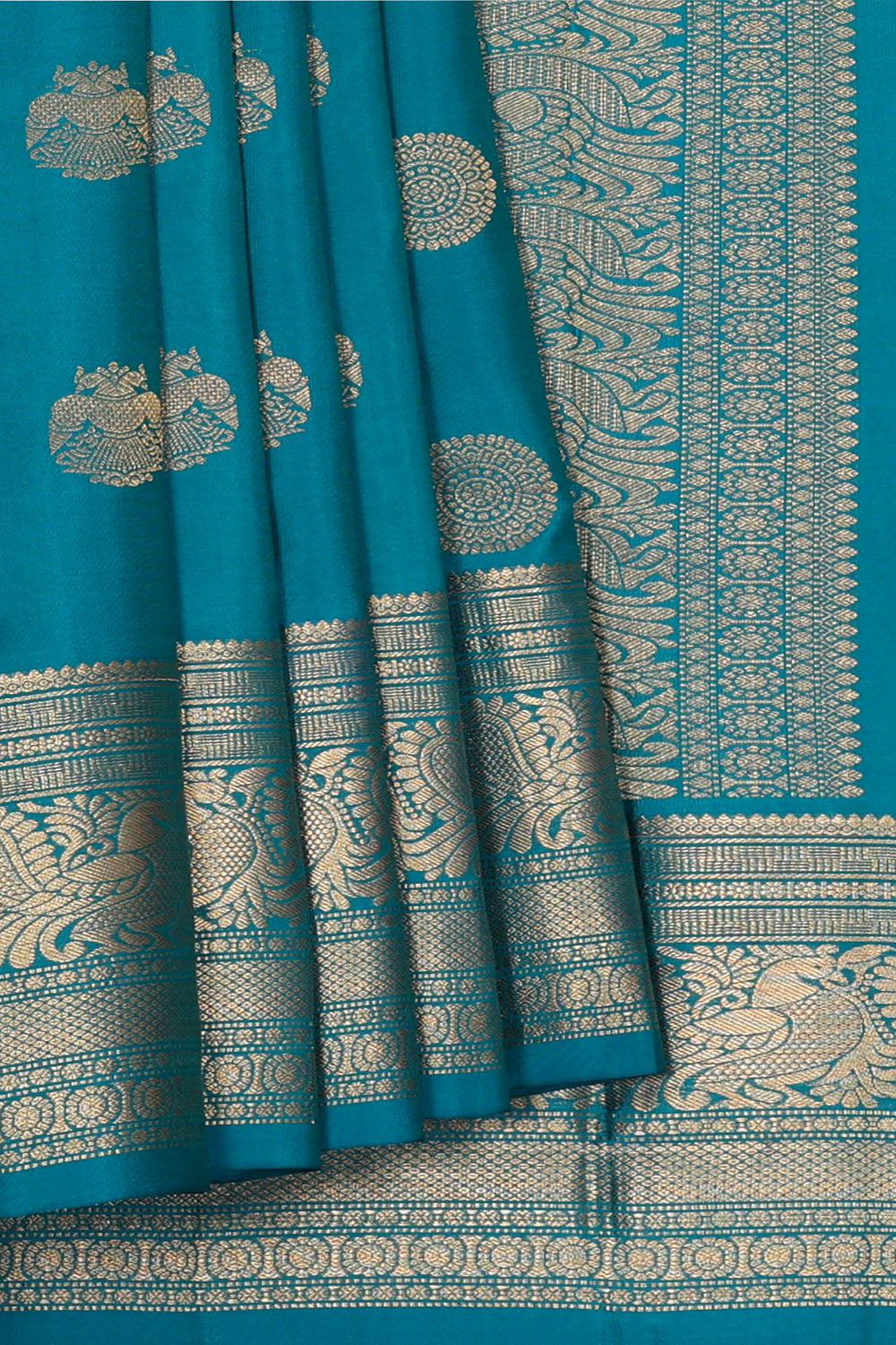 Image of Blue South Silk Saree