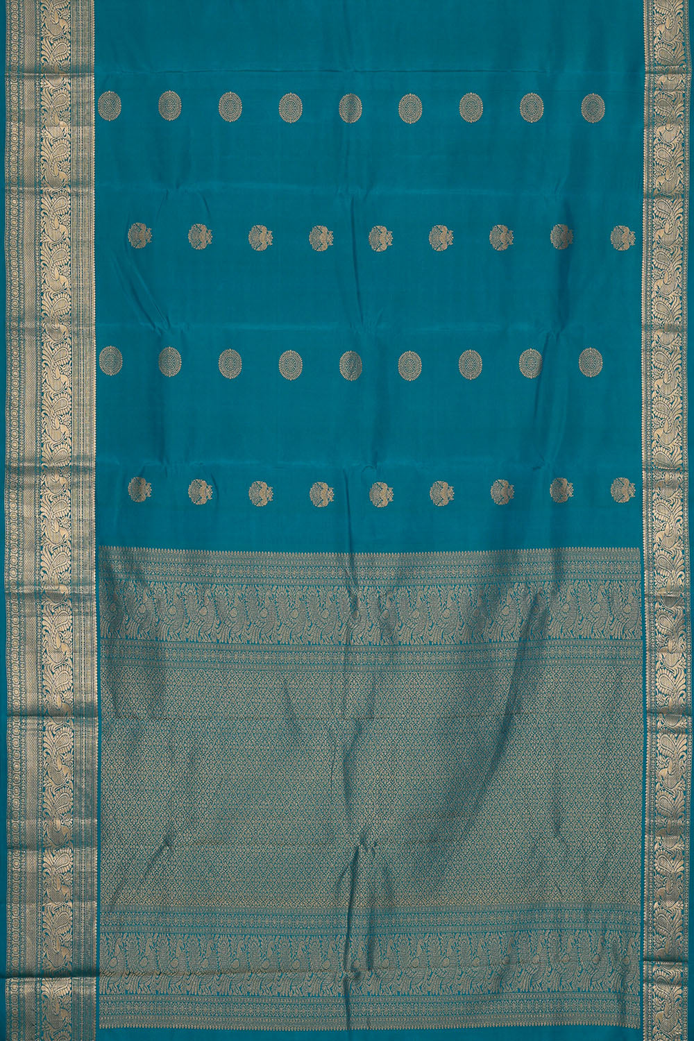 Image of Blue South Silk Saree