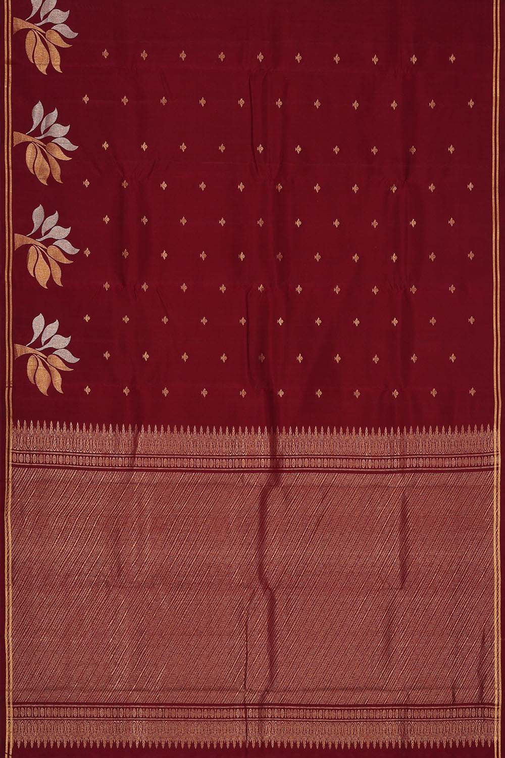Image of Maroon South Silk Saree