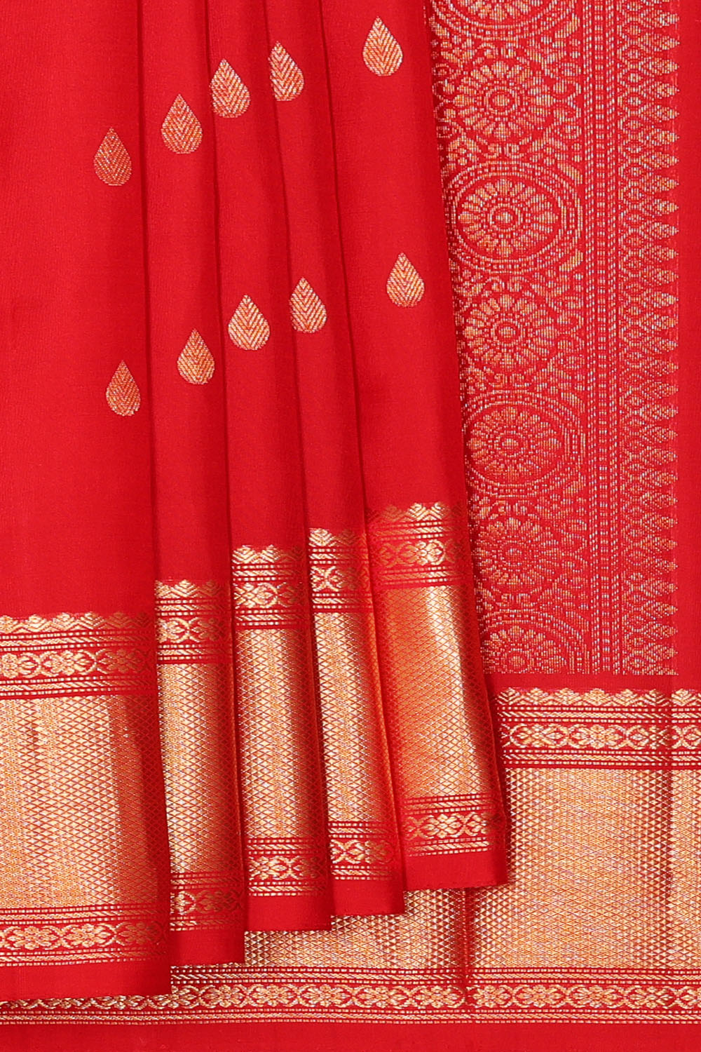 Image of Red South Silk Saree
