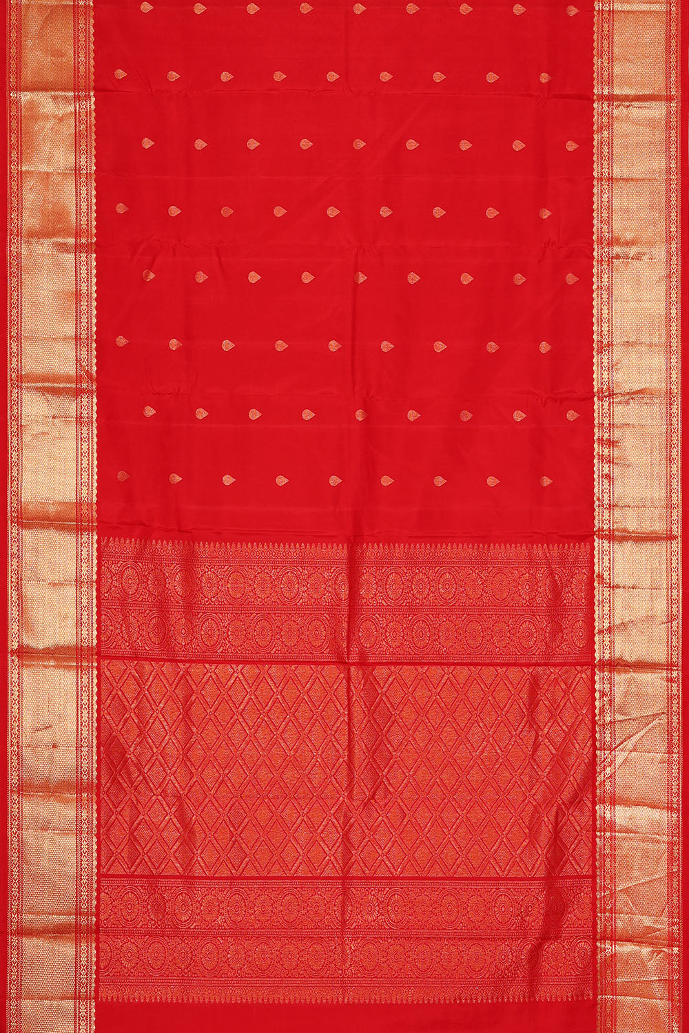 Image of Red South Silk Saree