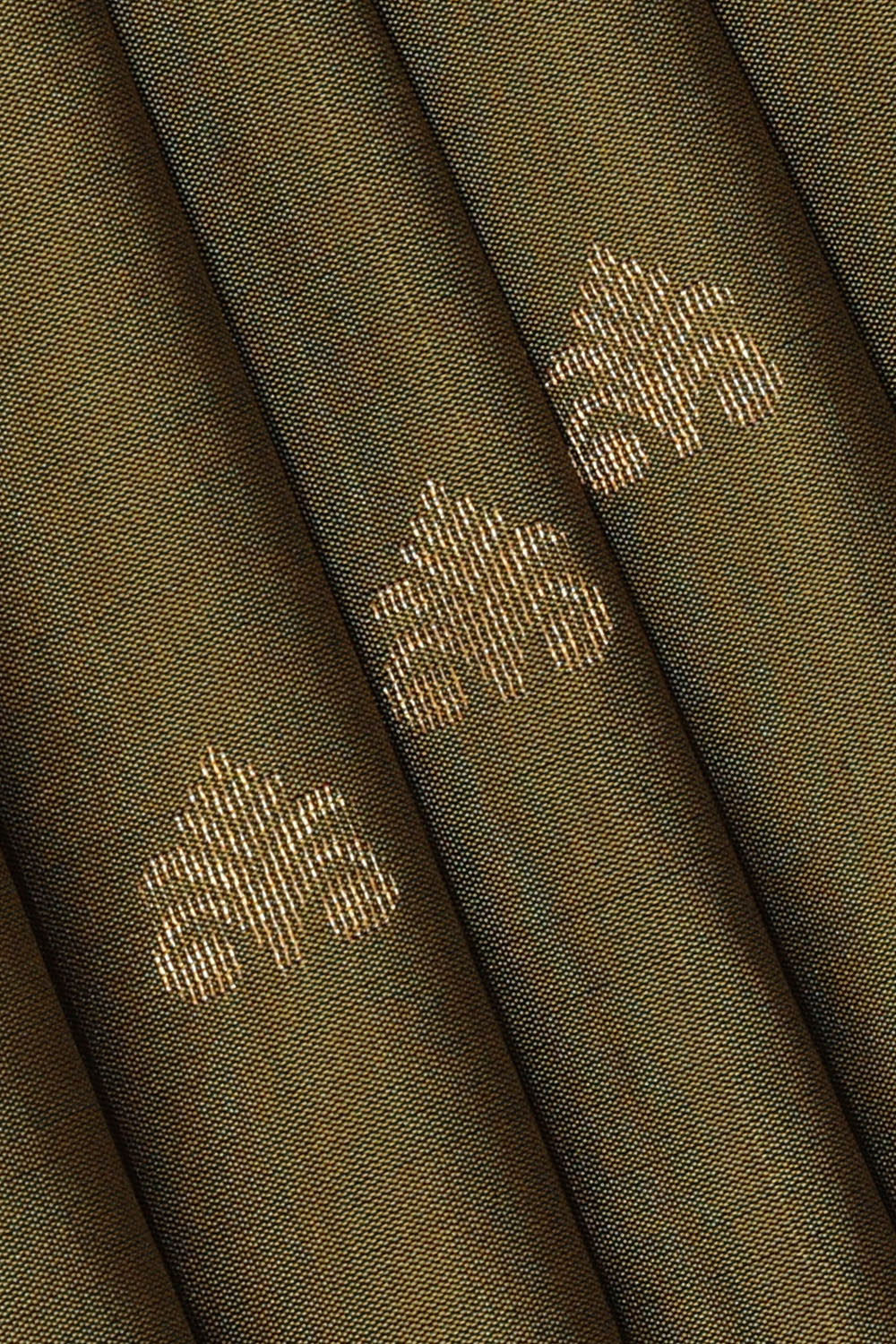 Image of Moss-Green South Silk Saree