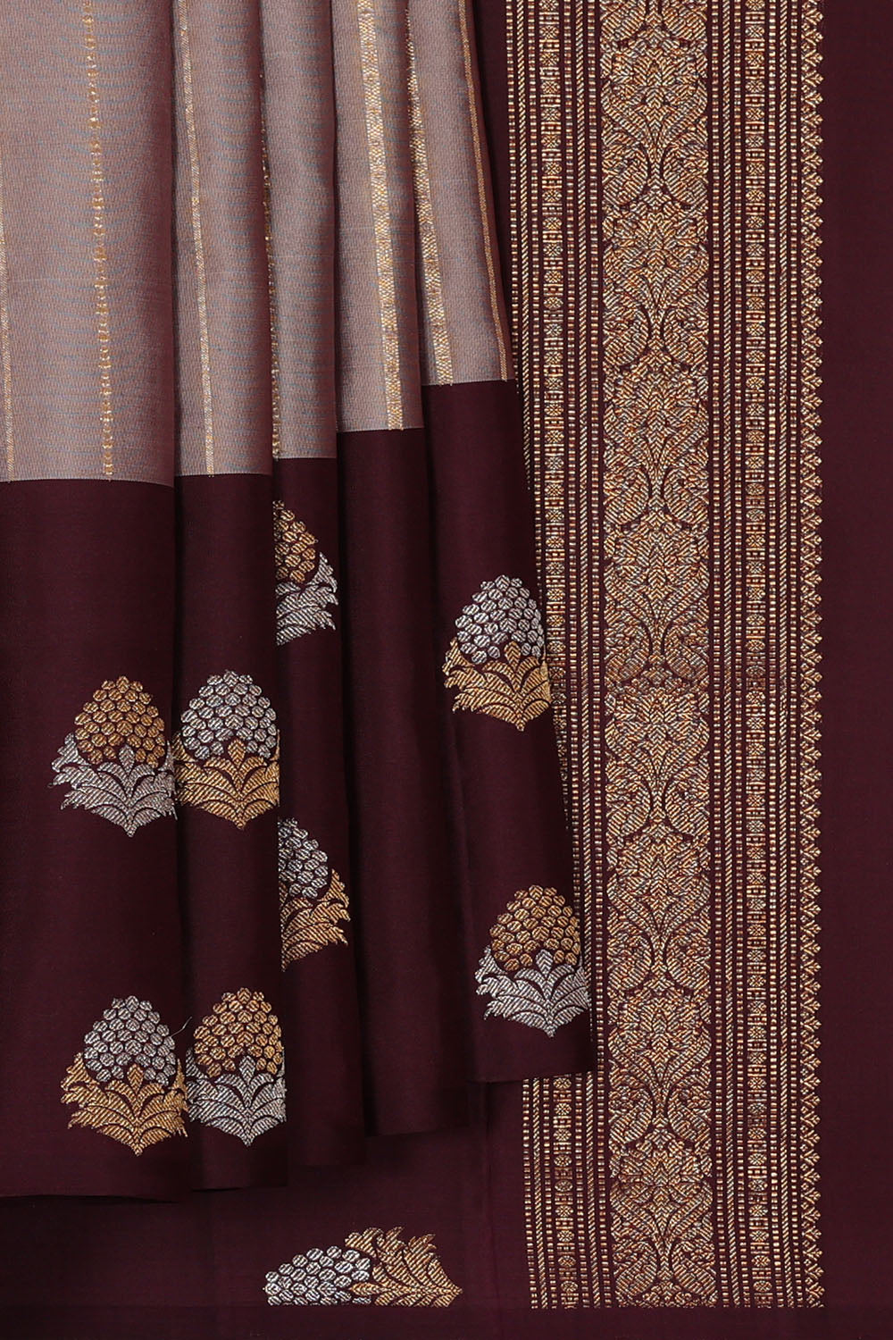 Image of Mauve South Silk Saree