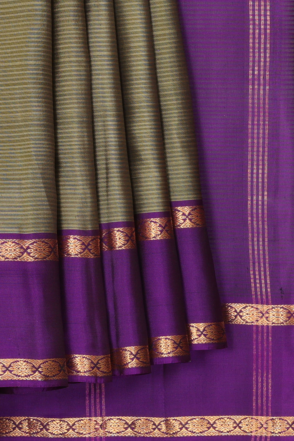 Image of Grey South Silk Saree