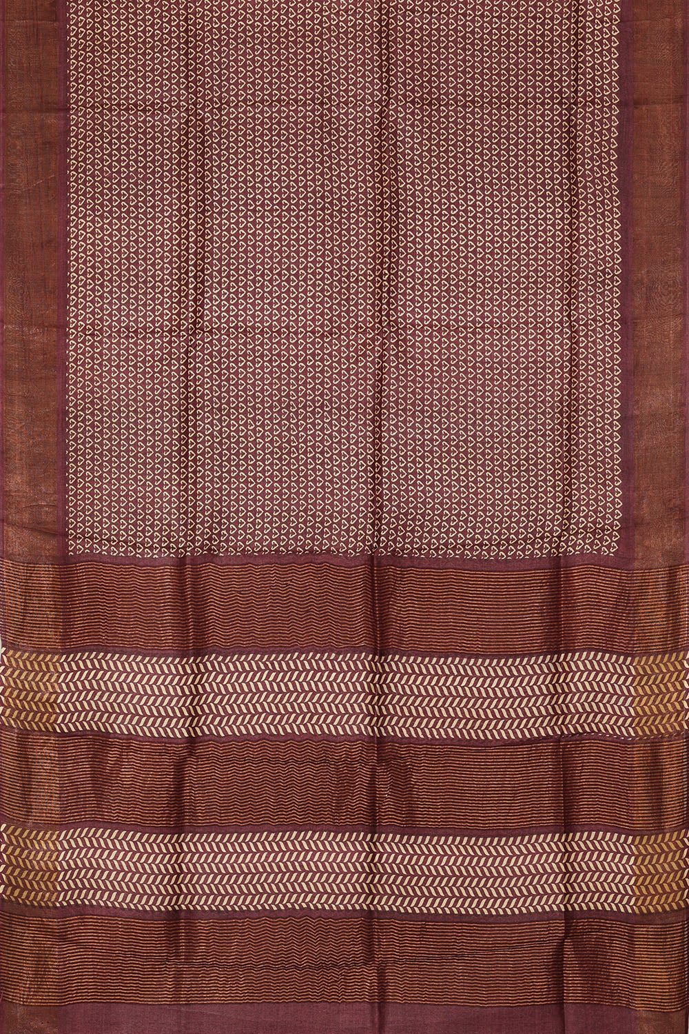 Image of Purple Desi Tussar Silk Saree