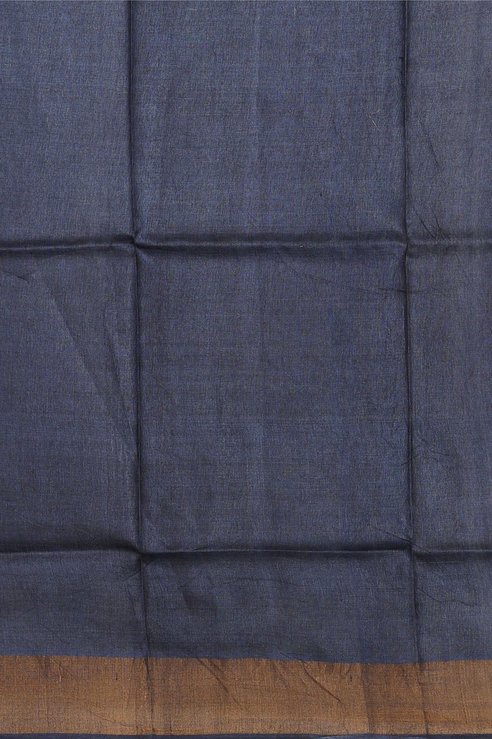 Image of Indigo-Blue Desi Tussar Silk Saree