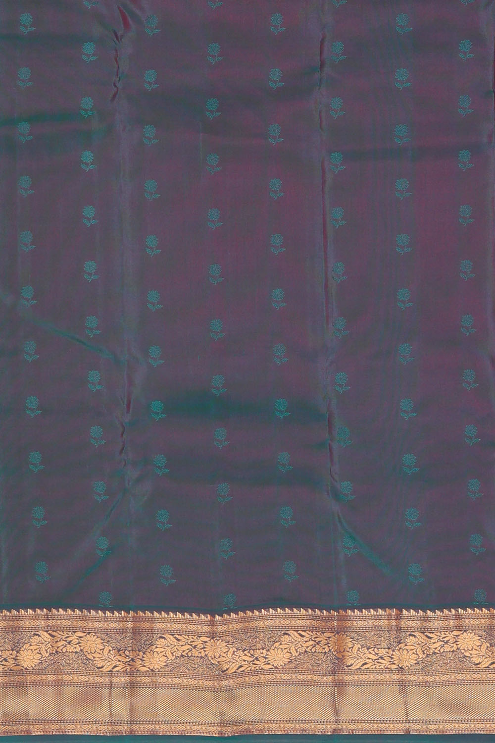 Image of Orange South Silk Saree