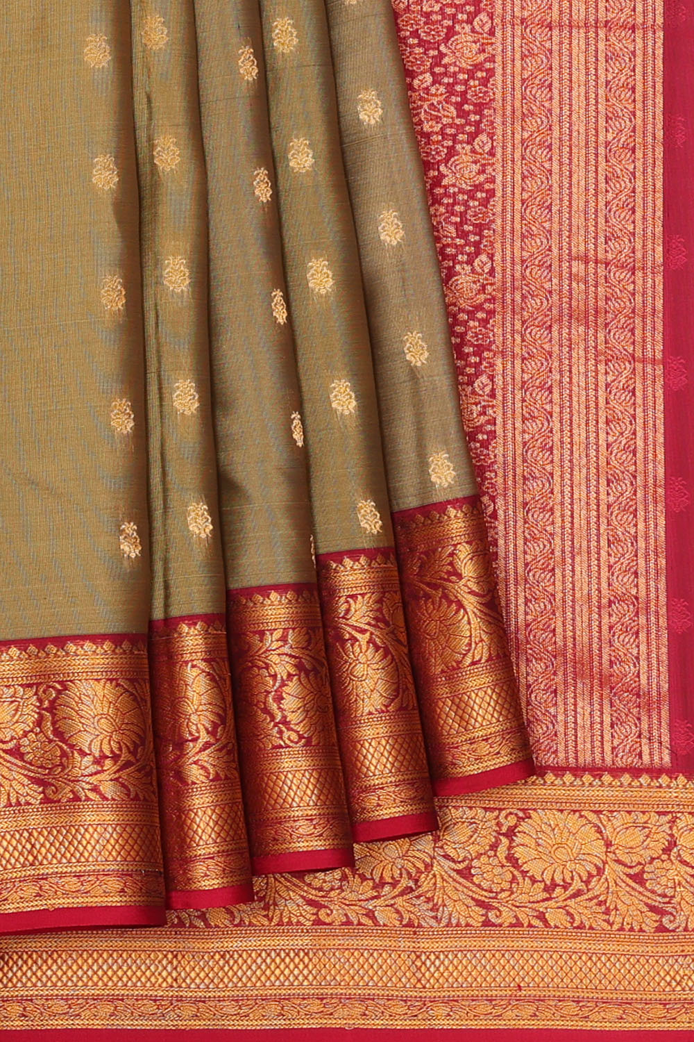 Image of Grey South Silk Saree