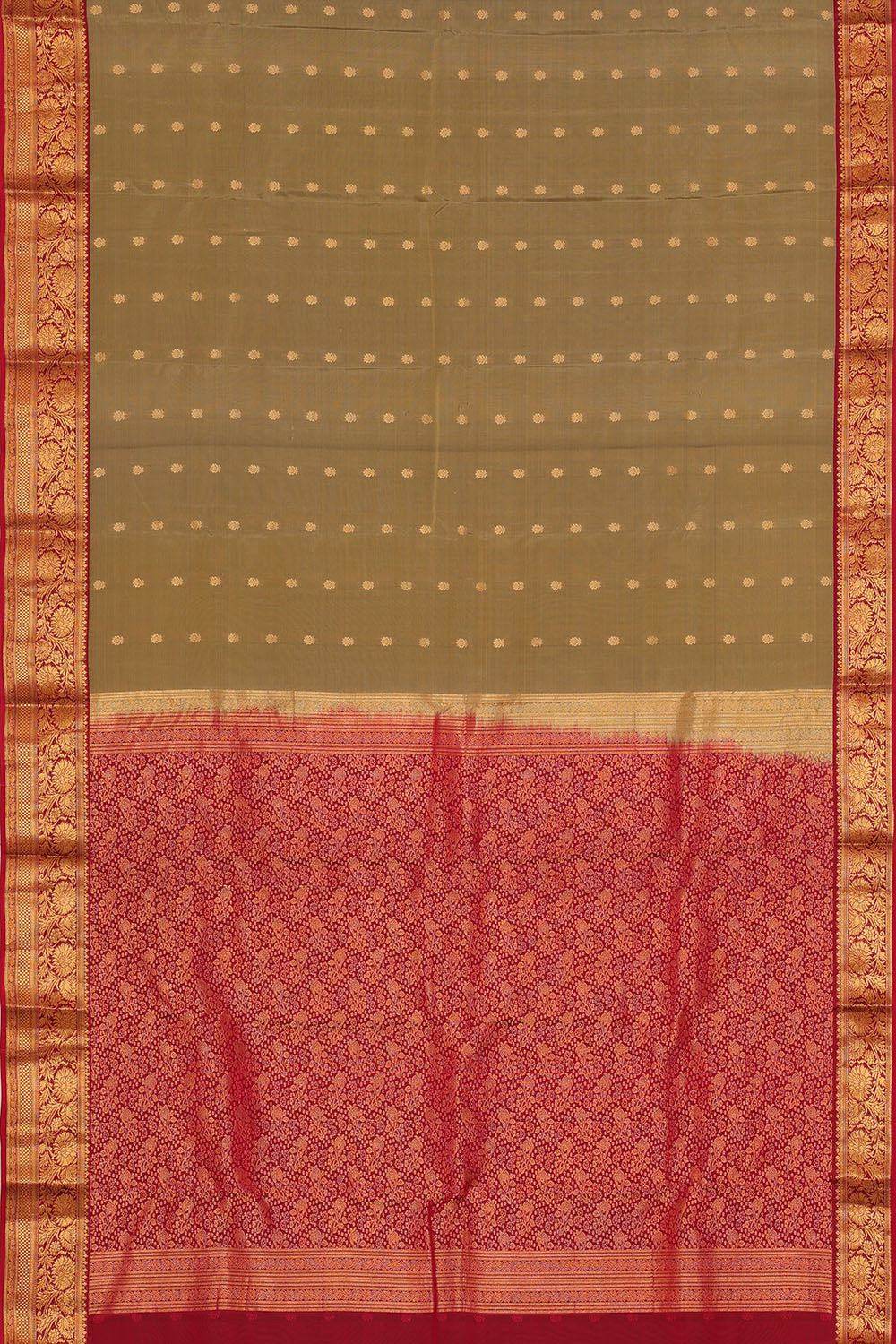 Image of Grey South Silk Saree