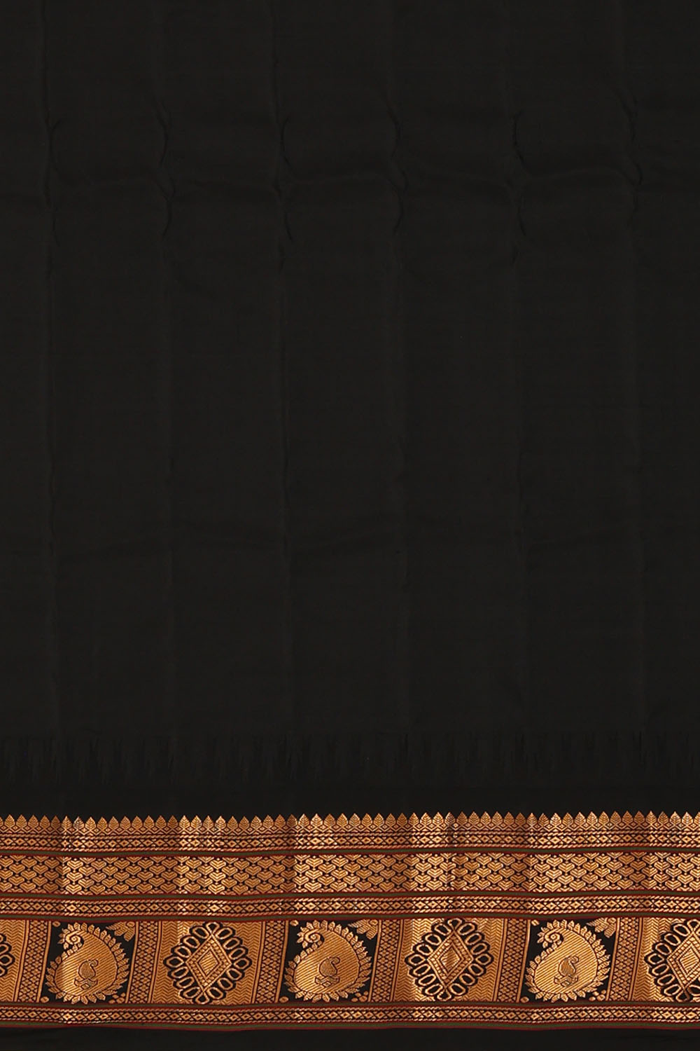 Image of Sea-Green Gadwal Kattam Saree