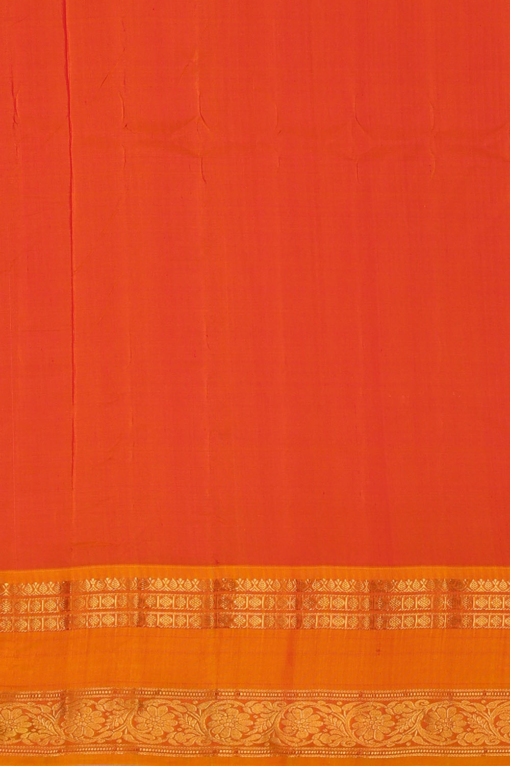 Image of Navy-Blue Gadwal Silk Saree