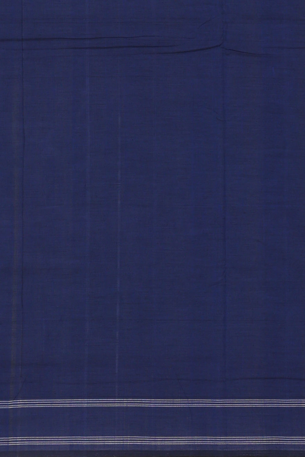 Image of Navy-Blue Pochampally Ikat Cotton Saree