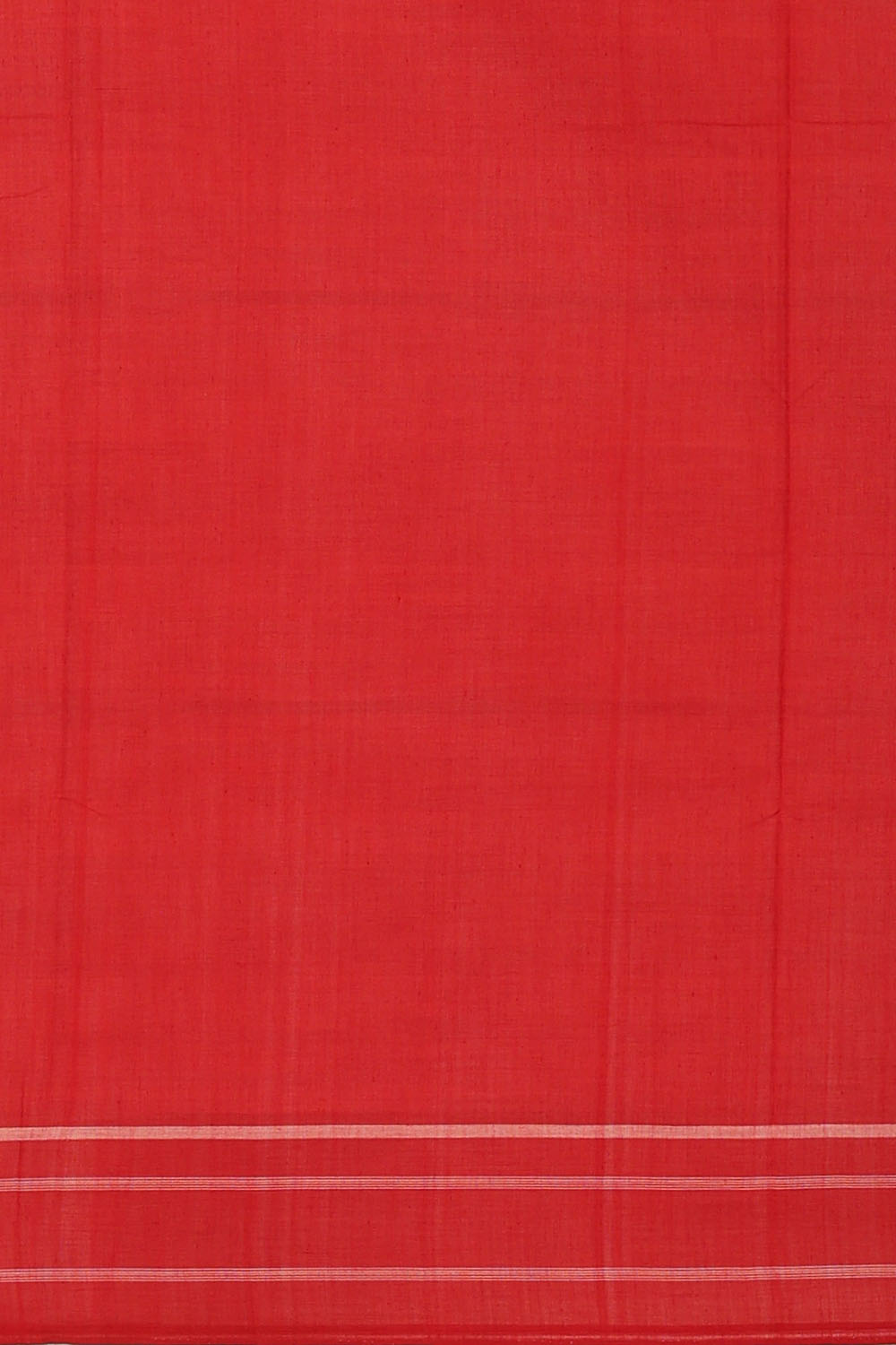 Image of Off-White Pochampally Ikat Cotton Saree