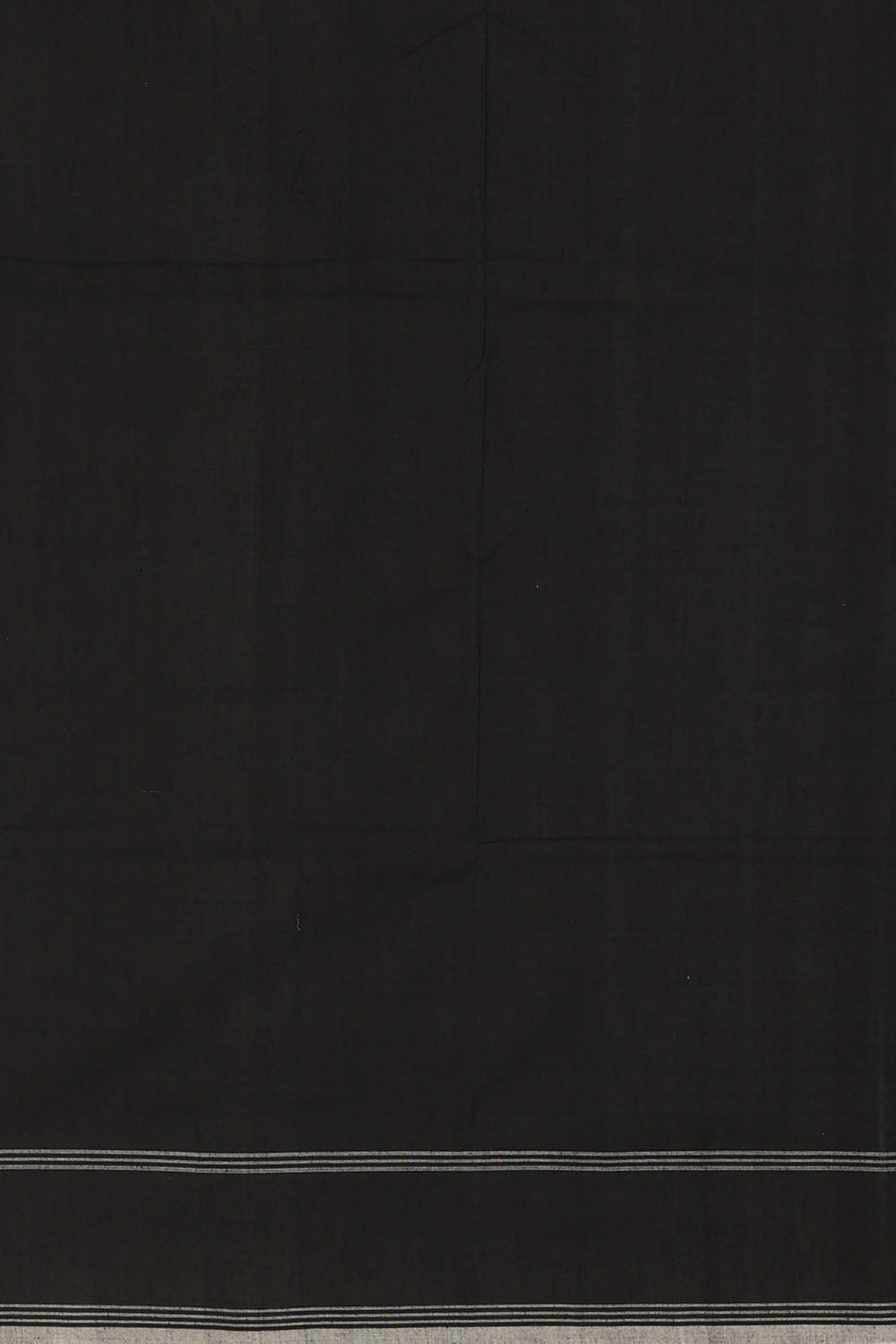 Image of Black Pochampally Ikat Cotton Saree