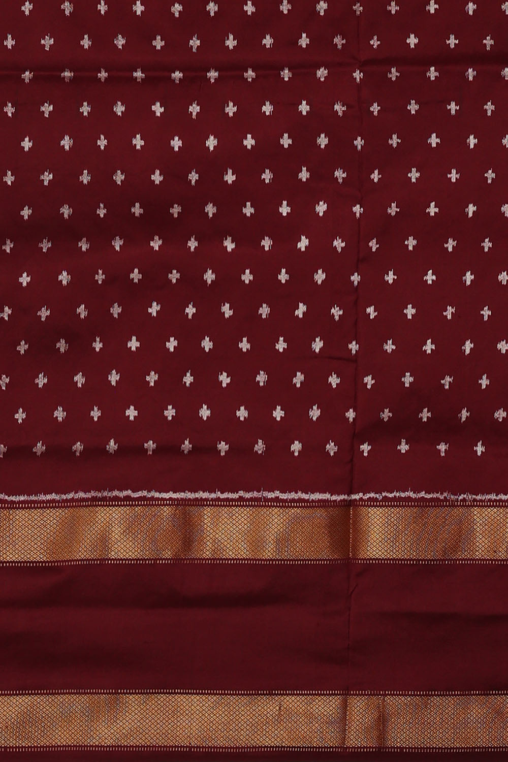 Image of Multi-Coloured Pochampally Ikat Silk Saree