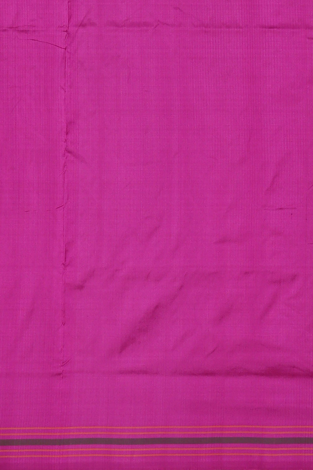Image of Magenta-Pink Pochampally Ikat Silk Saree