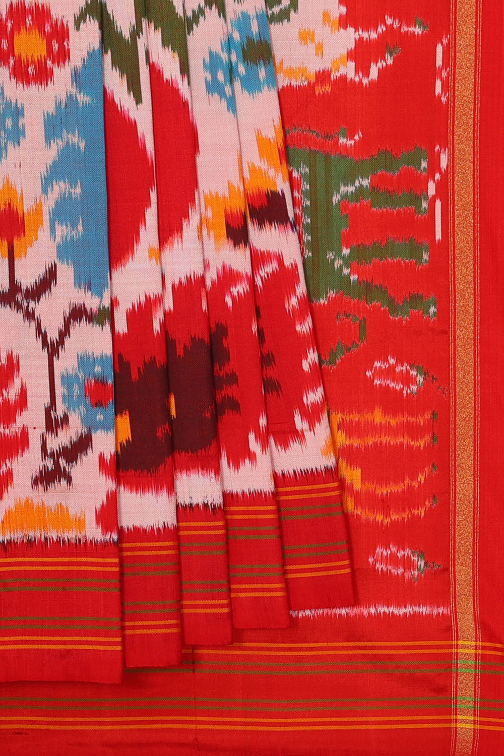 Image of Ragkat Pochampally Ikat Silk Saree