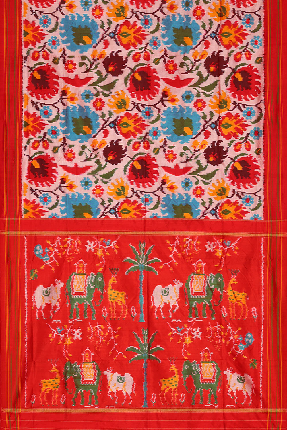 Image of Ragkat Pochampally Ikat Silk Saree