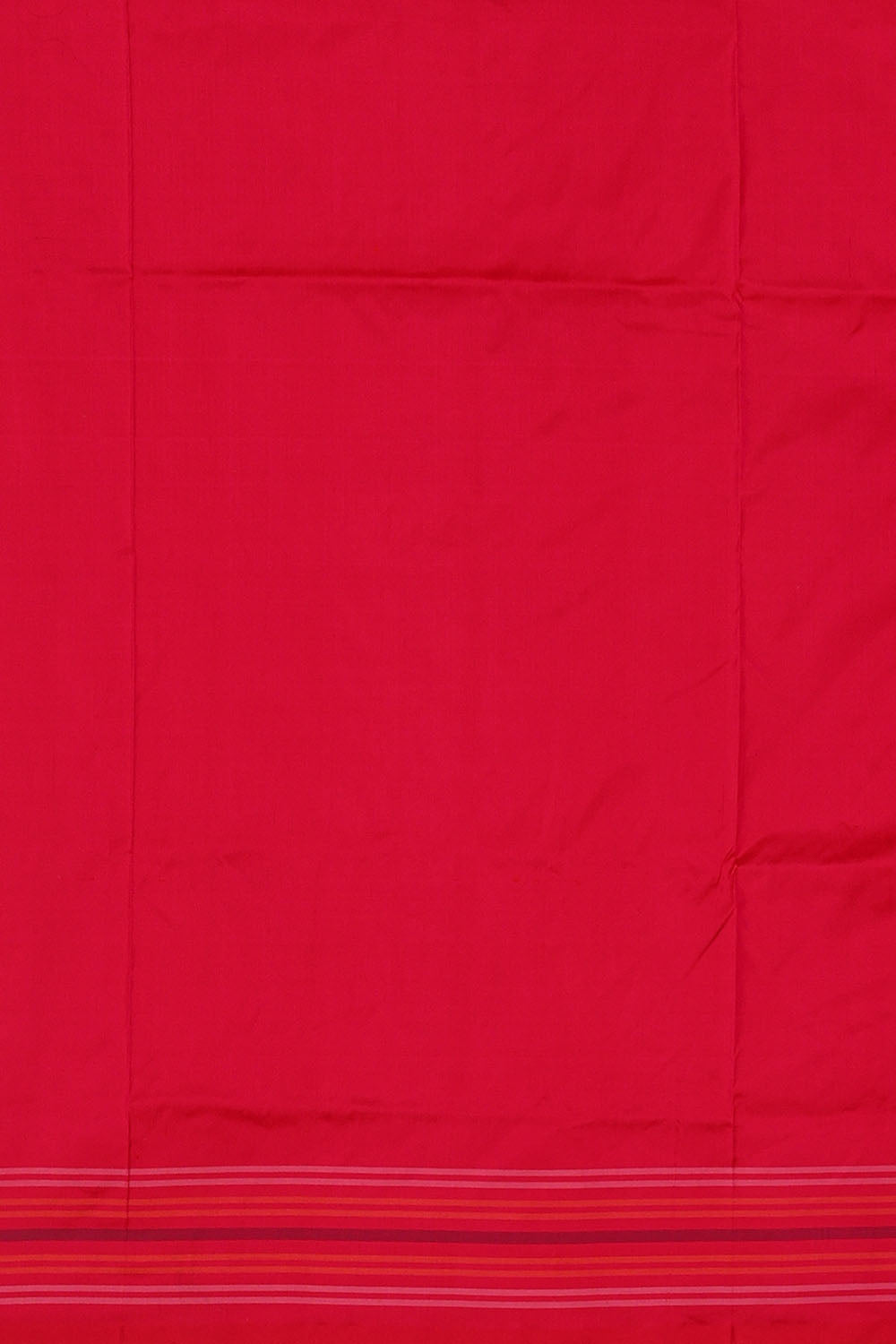 Image of Fuchsia-Pink Pochampally Ikat Silk Saree