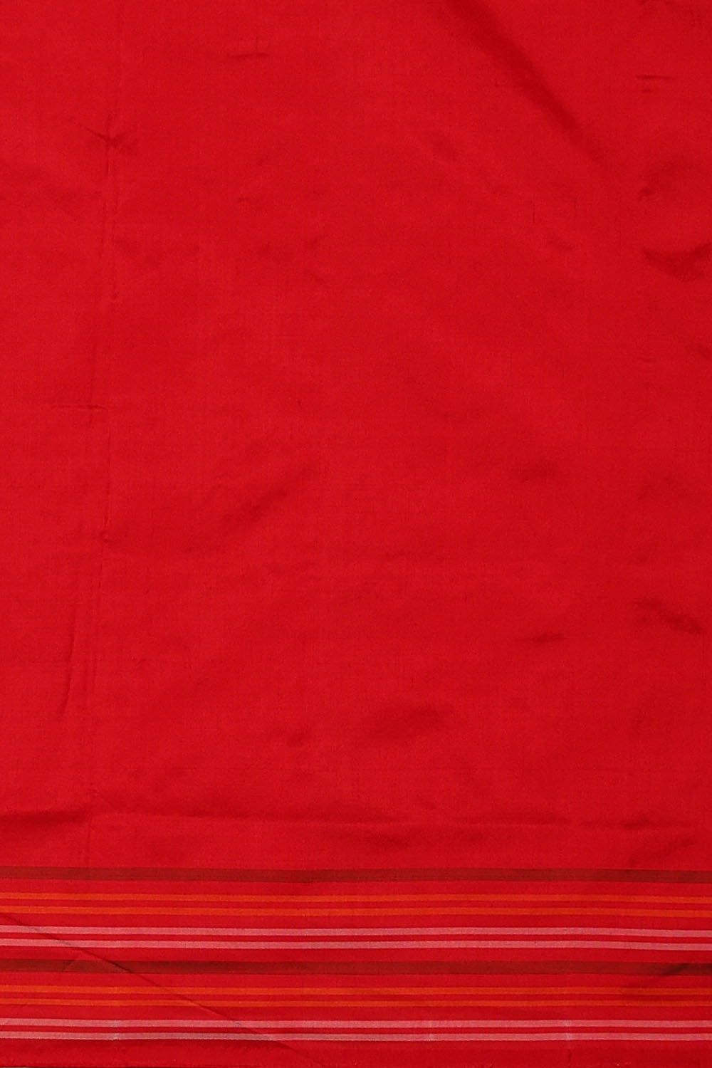Image of Red Pochampally Ikat Silk Saree