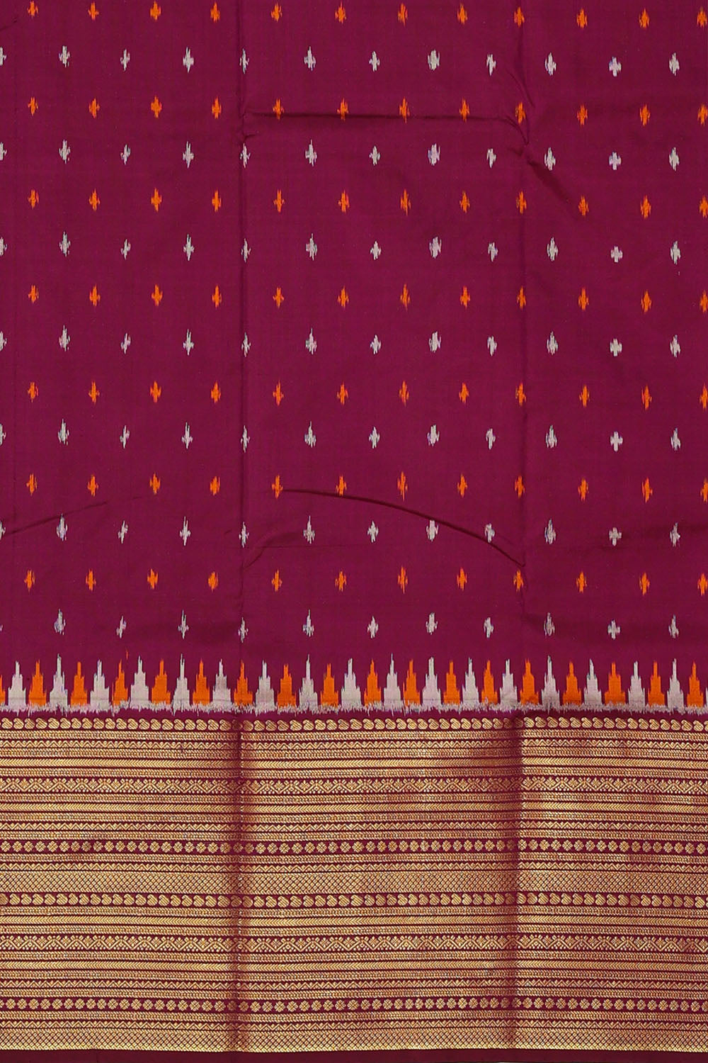 Image of Pochampally Ikat Silk Saree