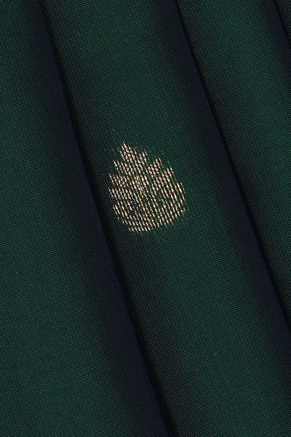 Image of Bottle-Green South Silk Saree