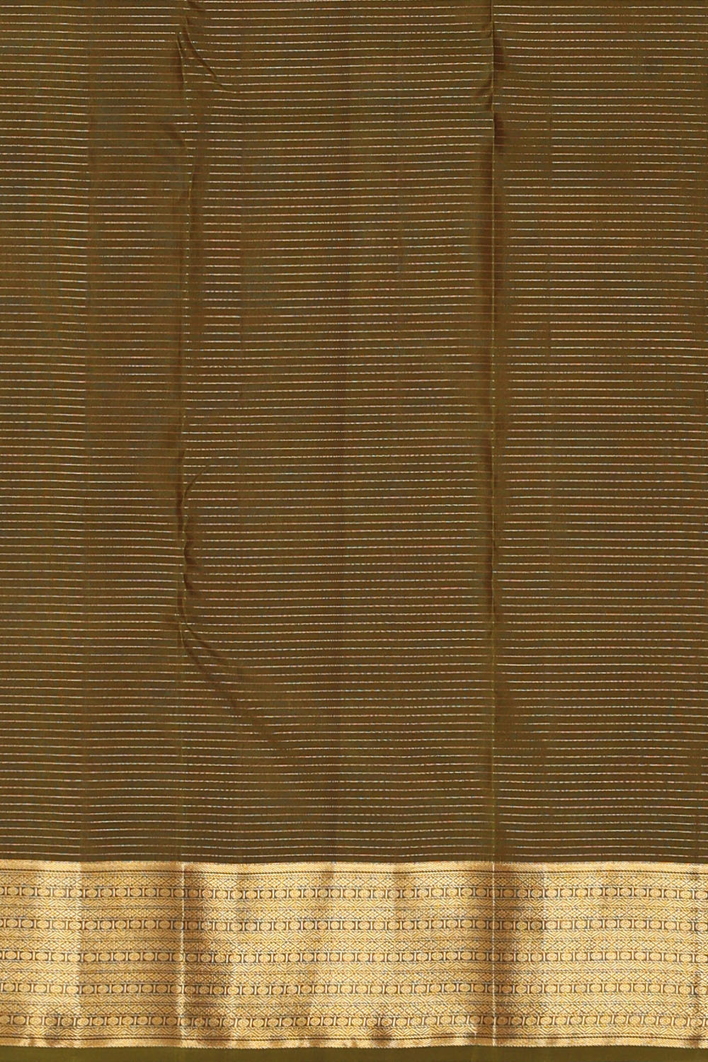 Image of Rust-Orange South Silk Kattam Saree