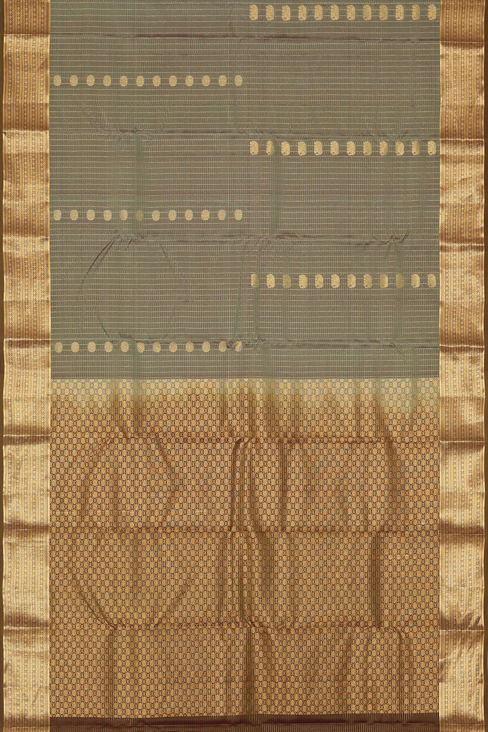 Image of Grey South Silk Saree