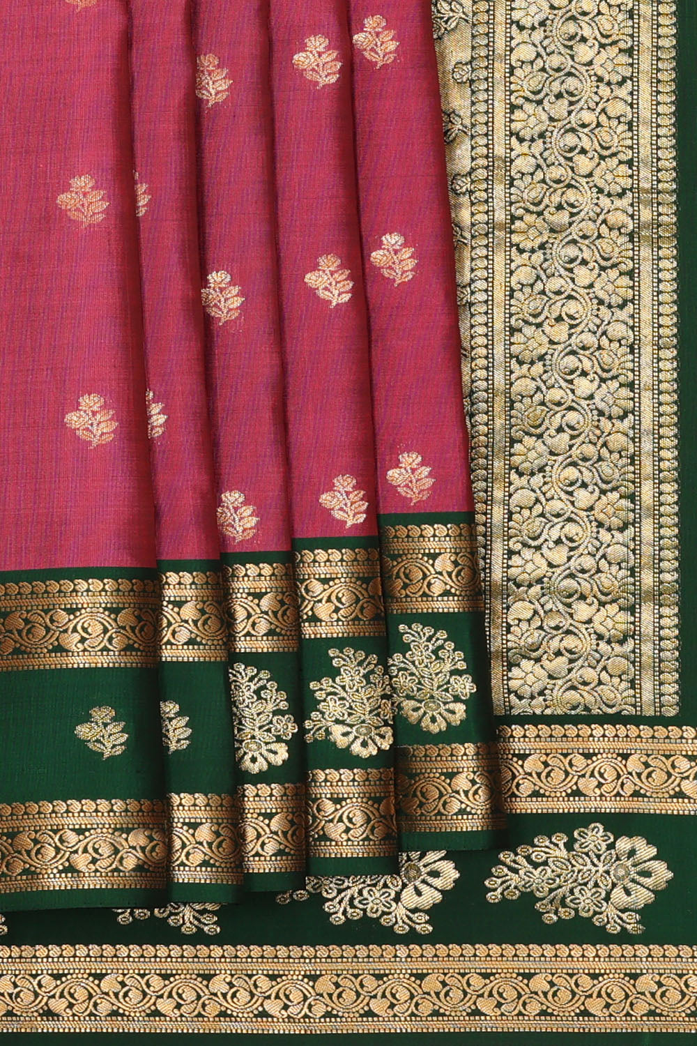 Image of Onion-Pink South Silk Saree