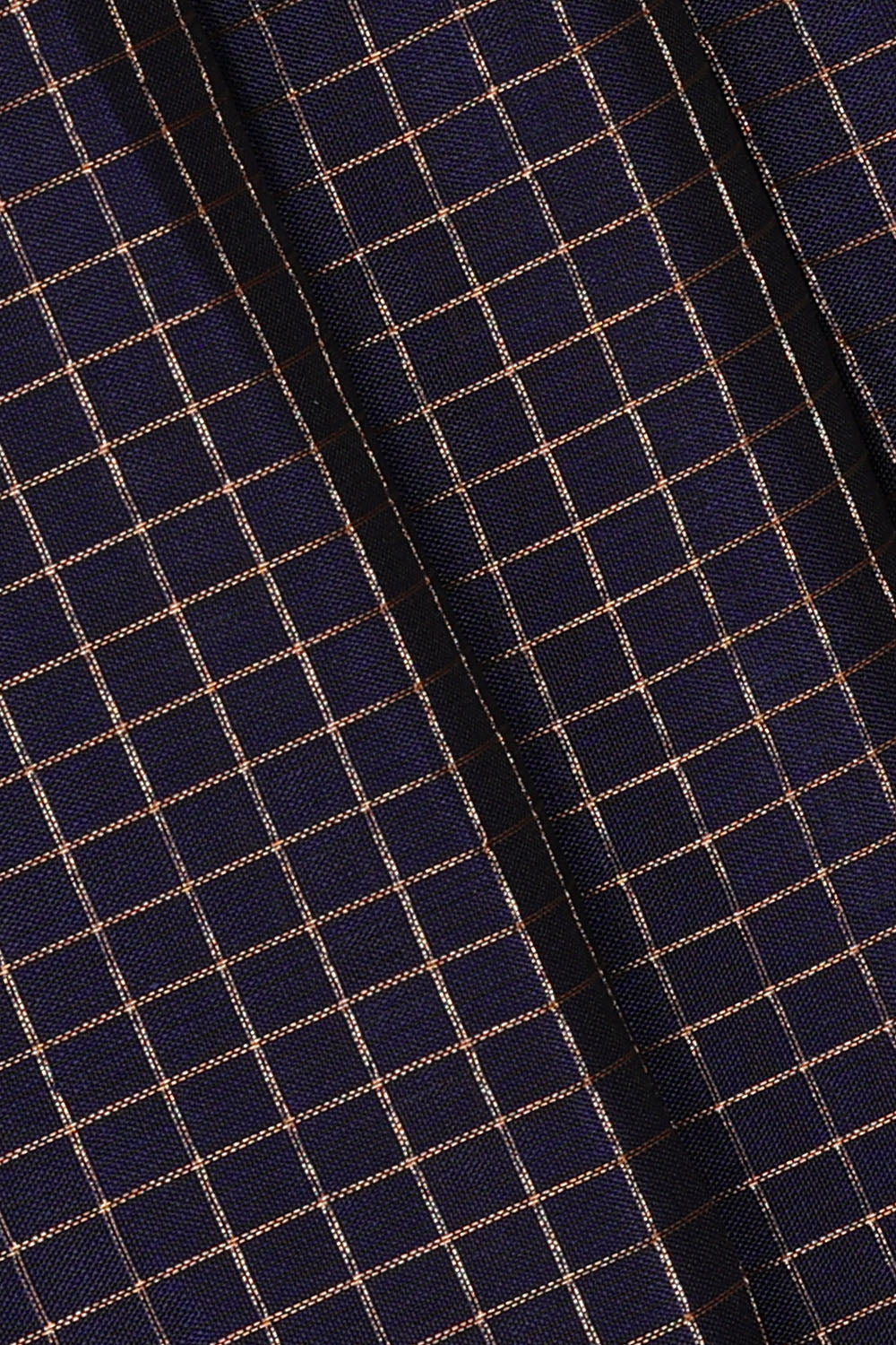 Image of Navy-Blue South Silk Kattam Saree