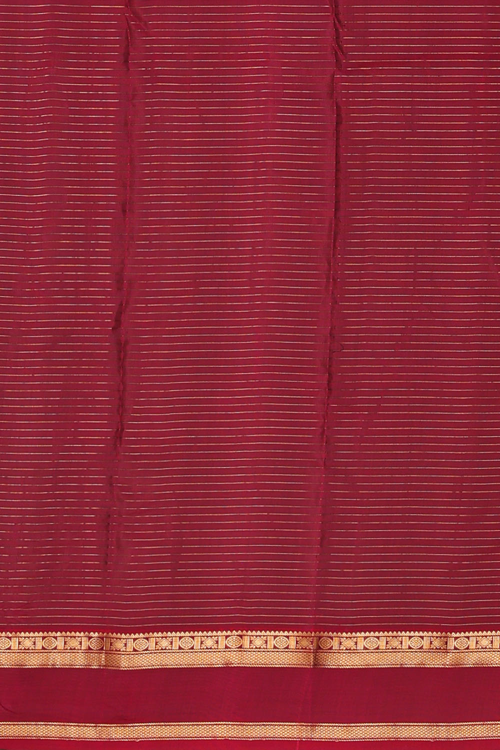 Image of Navy-Blue South Silk Kattam Saree