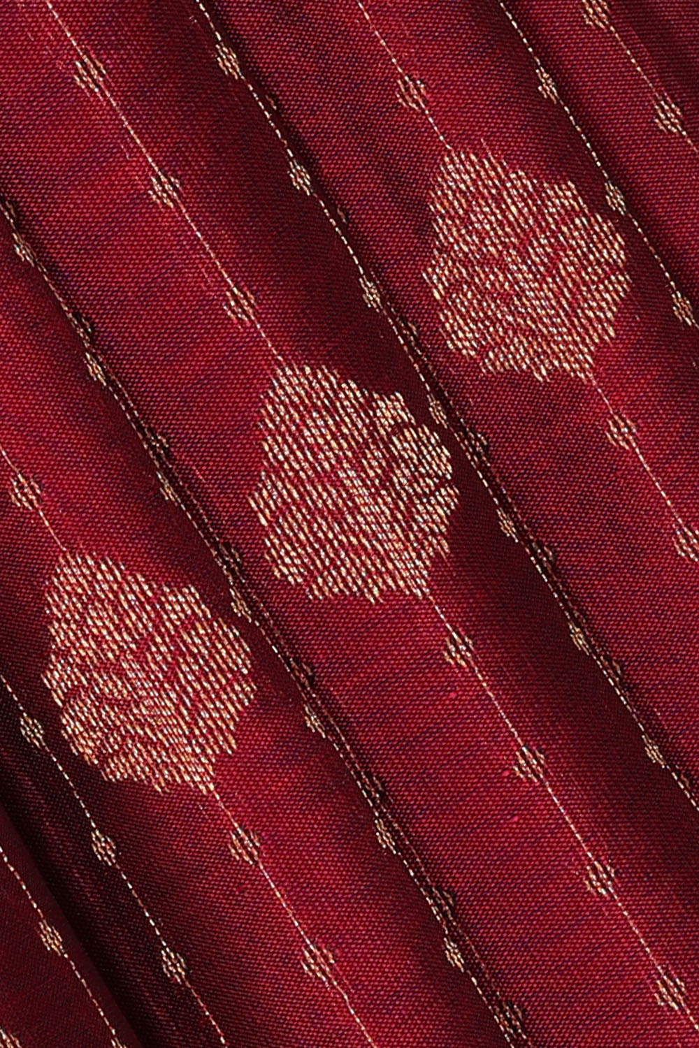 Image of Dark-Maroon South Silk Saree