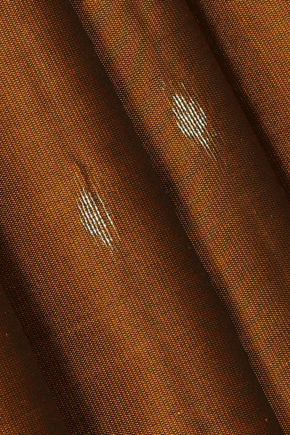 Image of Rust-Orange South Silk Saree