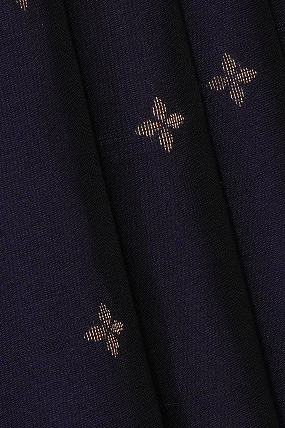 Image of Navy-Blue South Silk Saree