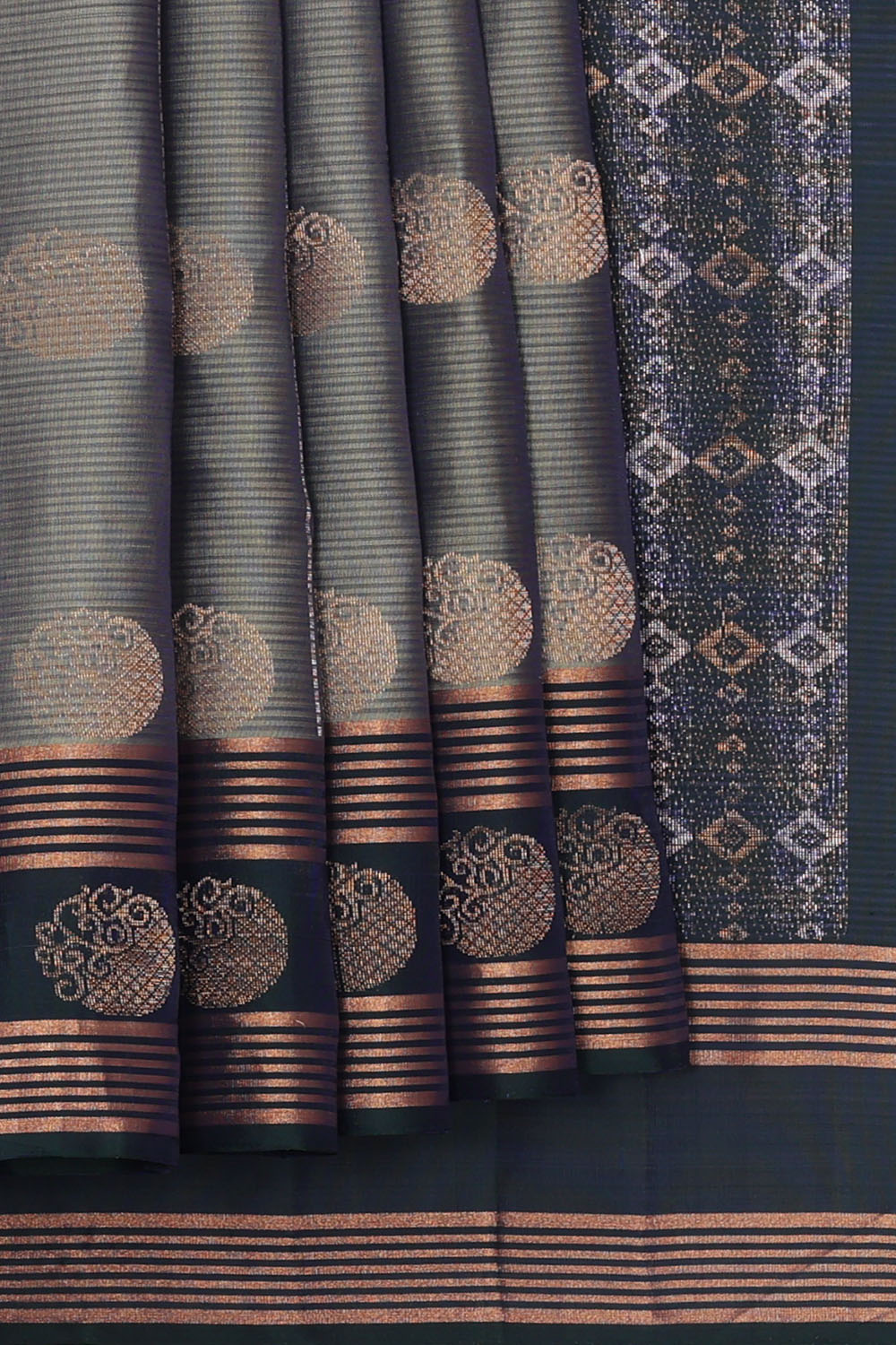 Image of Grey South Silk Saree